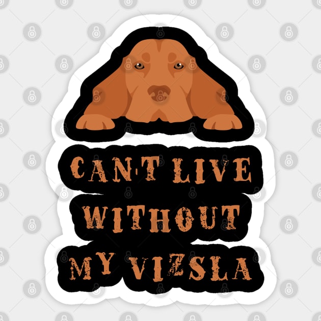 Vizsla Sticker by vaporgraphic